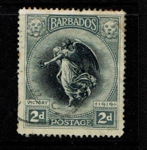 Barbados SG# 203, Used, Hinge Remnant, some toning - S4897