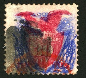 U.S. #121 USED RED CANCEL