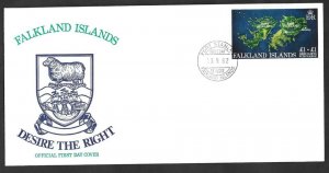 FALKLAND ISLANDS  REBUILDING FUND  FIRST DAY COVER