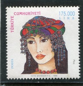 Turkey 1998 TRADITIONAL WOMEN'S 1 value Mus 175.000
