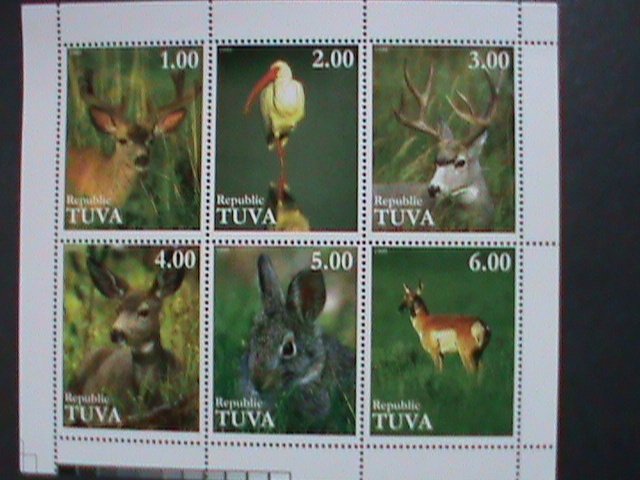 TUVA-1999 ENDANGER ANIMALS-WILD LIFE  MNH S/S VF  WE SHIP TO WORLD WIDE.