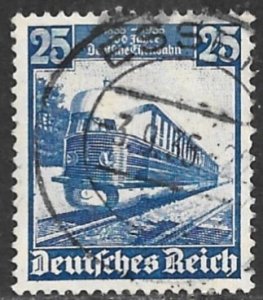 GERMANY 1935 25pf Centenary of the German Railroads Issue Sc 461 VFU ESSEN Pmk