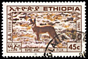 Ethiopia 1183, used, Simien Fox
