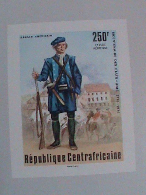 ​CENTRAL AFRICAN STAMP:1976-SC#C144 BI-CENTENARY OF AMERICAN REVOLUTION S/S #2