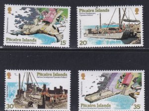 Pitcairn Islands # 178-181, New Harbor, Mint NH, 1/2 Cat.