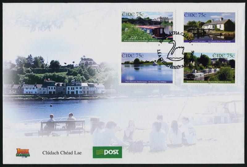 Ireland 1687-90 on FDC Inland Waterways, Barge, Architecture