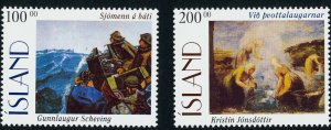 Iceland 1990 ☀ Art / Paintings # 842-843 2v set ☀ MNH** stamps
