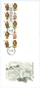 US 3867a 2008 42ct Christmas nutcrackers pane of ten stamps on an unaddressed first day cover with an artcraft cachet.