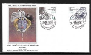United Nations NY 473-474 Stamp Collecting WFUNA Cachet FDC First Day Cover NY
