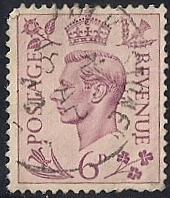 Great Britain #243 6P King George 6, used VF