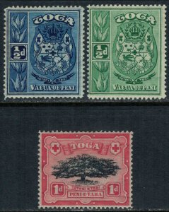 Tonga #38-40*  CV $2.70