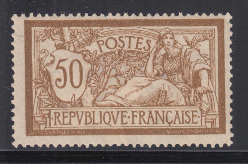 France Sc 123 MOG. 1900 50c bister brown & gray Merson