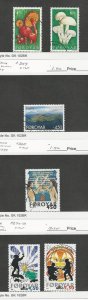 Faroe Islands, Postage Stamp, #315, 317, 359, 368, 370-371 Used, 1997-2000