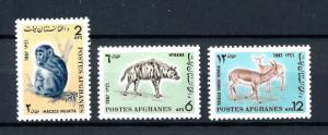 [91941] Afghanistan 1967 Wild Life Monkey Hyena Gazelle  MNH