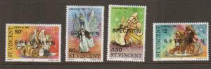 St Vincent #655-8 Mint SPECIMEN