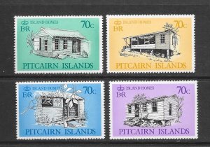 PITCAIRN ISLANDS #285-8  ISLAND HOMES  MNH