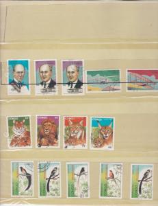 congo stamps on album pages  ref 13243