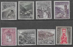 Andorra  #50-57 Set complete (MNH) CV $10.85