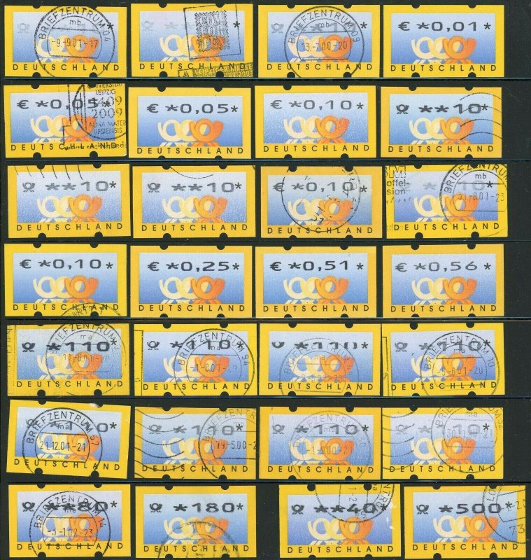 GERMANY Machine Label Postage Collection EUROPE Used Mint NH