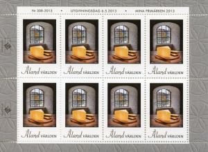 Aland 2013 MNH Cheese with History 8v M/S Cheeses Gastronomy Cultures Stamps