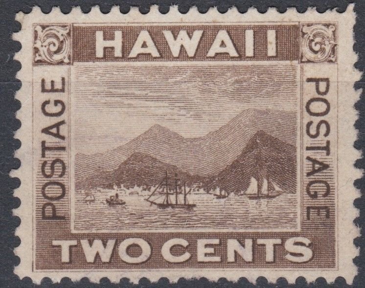 Hawaii 1894 Sc75 2c Unused View Of Honolulu