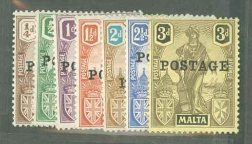 Malta 116-122 Mint F-VF NH