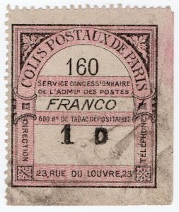 (I.B) France Local Post : Paris Parcel Delivery (Colis Postaux)