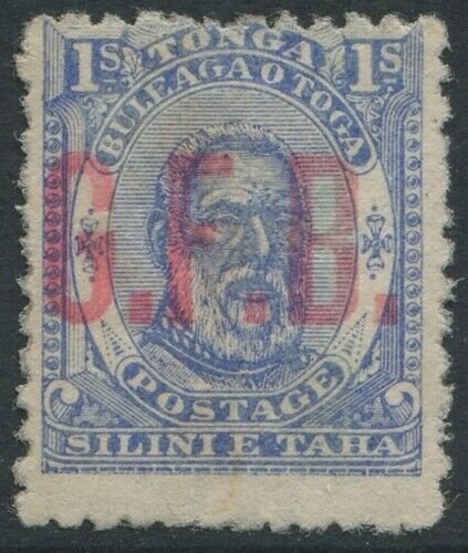 Tonga Official 1894 SGO5 1s ultramarine G.F.B. MLH