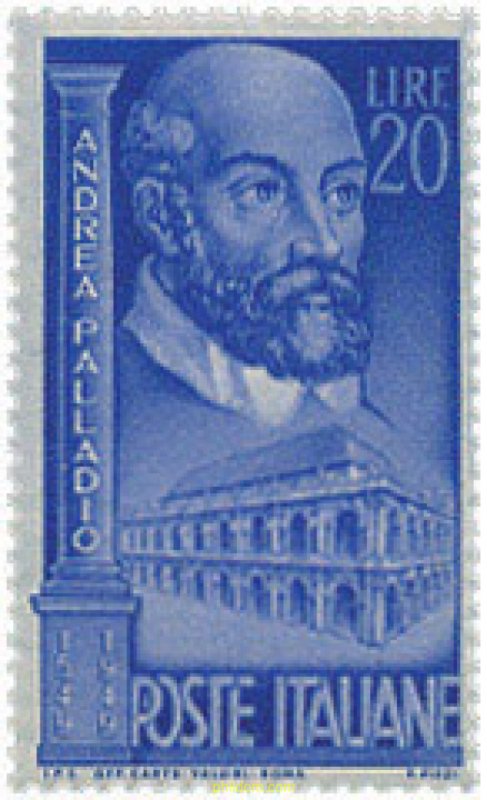 124305 MNH ITALIA 1949 HOMENAJE A ANDREA PALLADIO
