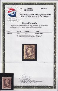 #209 Mint OG, Fine, PSE cert #01140524 (CV $160 - ID47089) - Joseph Luft