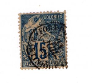 French Colonies #51 - Used - CAT VALUE $3.25