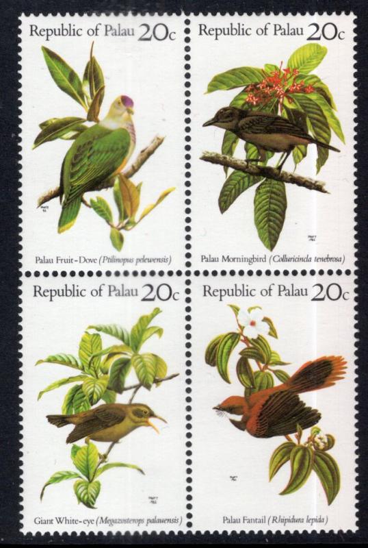 Palau 8a Birds MNH VF