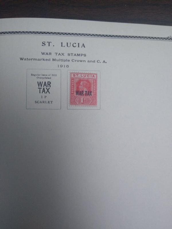 collection on pages St Lucia to 1967 CV $236