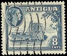 Antigua - 114 - Used - SCV-0.25