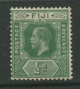 Fiji - Scott 80 - KGV Definitive Issue -1912 -Die I - MLH - Single 1/2d Stamp