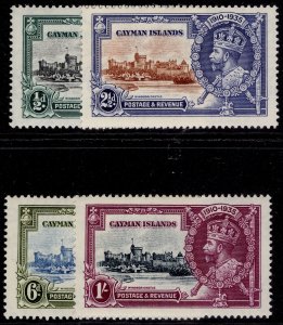 CAYMAN ISLANDS GV SG108-111, 1935 SILVER JUBILEE set, LH MINT. Cat £23.