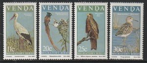 1984 South Africa - Venda - Sc 108-11 - MNH VF - 4 singles - Migratory Birds