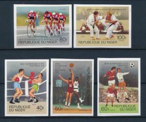 [55733] Niger 1976 Olympic games Cycling Judo Football Boxing Imperforated MNH