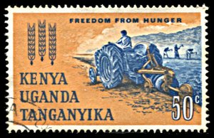 Kenya,Uganda,Tanganyika 138, used, Freedom From Hunger Campaign