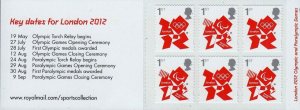 GB MAY 2012 - Olympic/Paralympic Games - Self Adhesive Stamp Booklet - MB10