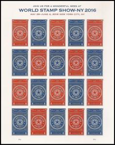 US 5010-5011 5011a World Stamp Show NY 2016 forever sheet MNH 2015