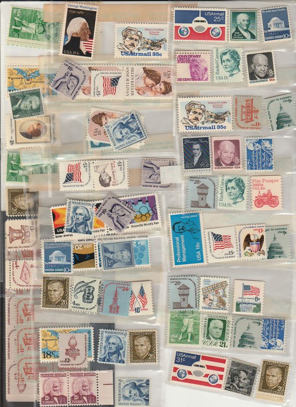 U.S. DISCOUNT POSTAGE, 55¢ X 100 COMBINATIONS. 30% DISCOUNT. MINT, NH. F-VF.