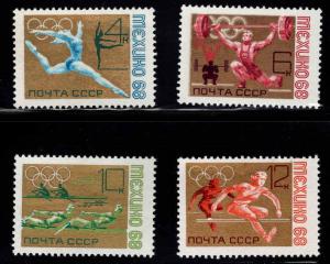 Russia Scott 3492-3495 MNH** Sports set