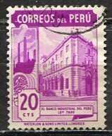 Peru; 1938: Sc. # 379: Used Single Stamp +