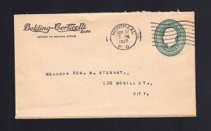 CANADA: Webb #EN504-5 2c Green - SIDE SEAMS USED