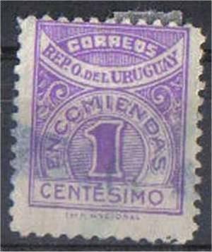 URUGUAY, 1929, used 1c , Scott Q35