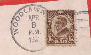 1.5c #553 on Fascinating WALLPAPER pattern booklet 1931 Woodlawn IL VERY intact!