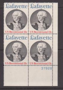 1716  Plate Block MNH