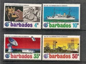 Barbados 368-71 MNH 1972 Telecommunications