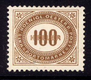 Austria 1899  Scott #J33 MLH